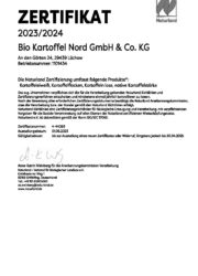 BKN Naturland Zertifikat gültig bis 04-2025